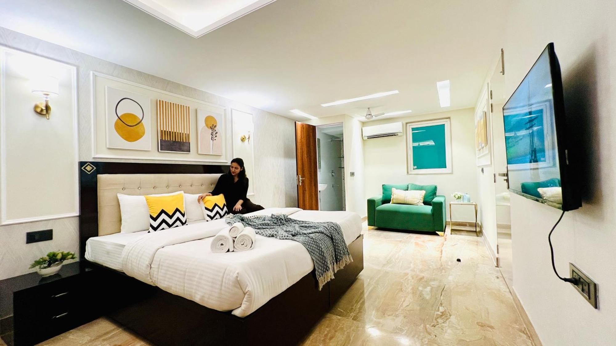 Zen Suites Gurgaon - Luxe Stays Collection Szoba fotó